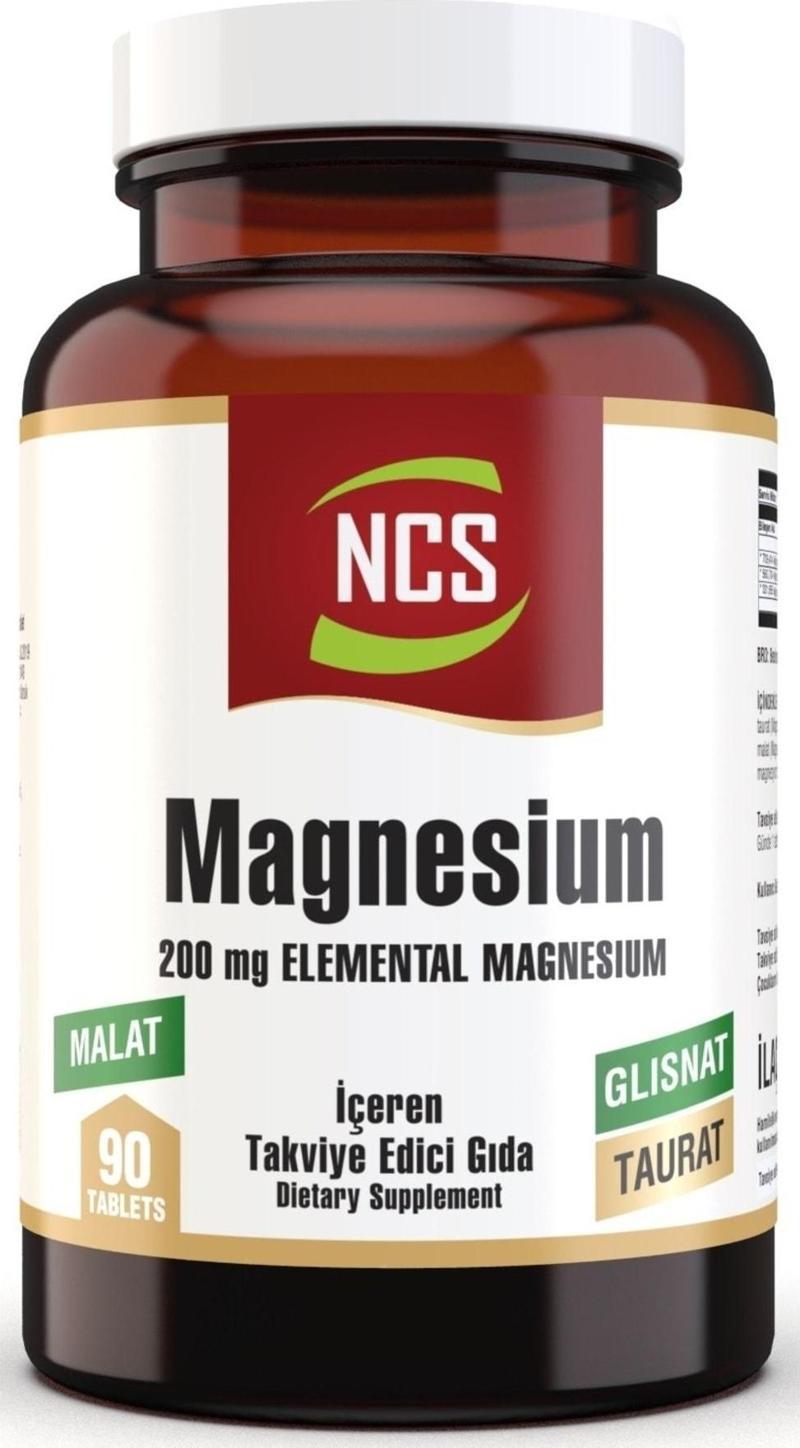 Magnesium Malat Taurat Glisinat 90 Tablet Element Formül