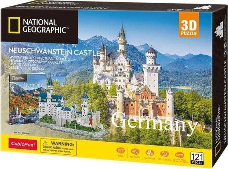 Cubic Fun National Geographic Serisi Neuschwanstein Kalesi 3D Puzzle