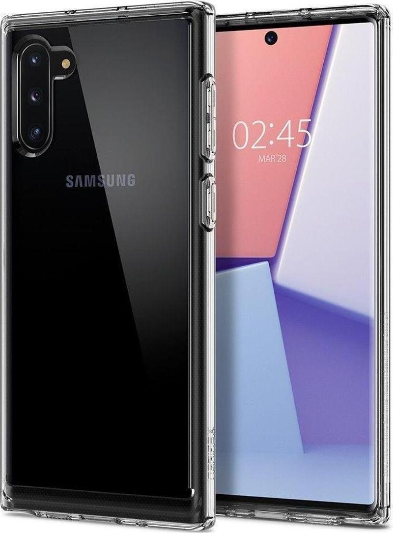 Galaxy Note 10 ile Uyumlu Kılıf Crystal Hybrid Crystal Clear
