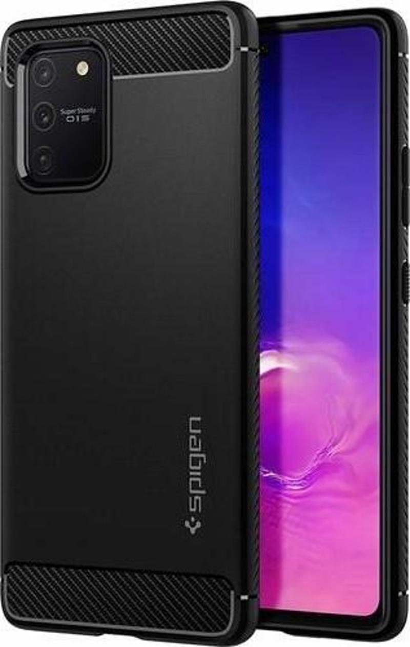 Galaxy S10 Lite ile Uyumlu Kılıf Rugged Armor Matte Black
