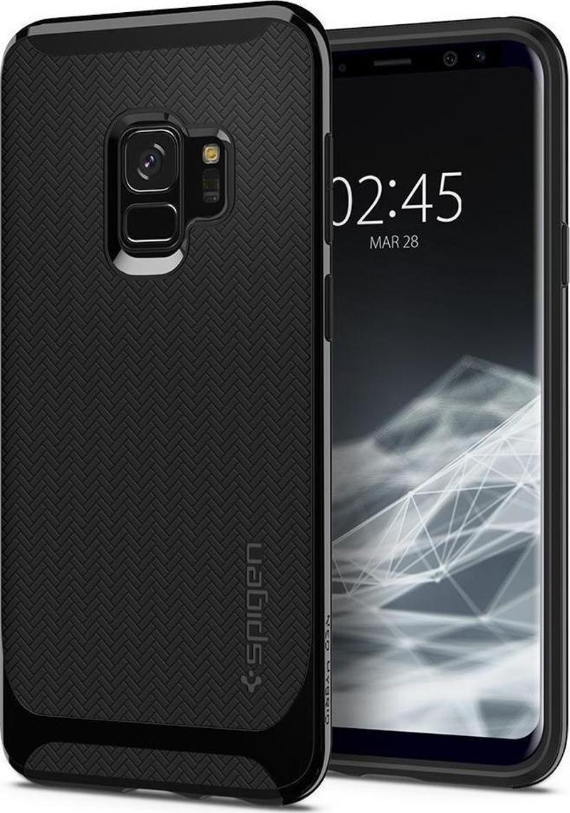 Galaxy S9 ile Uyumlu Kılıf Neo Hybrid Shiny Black