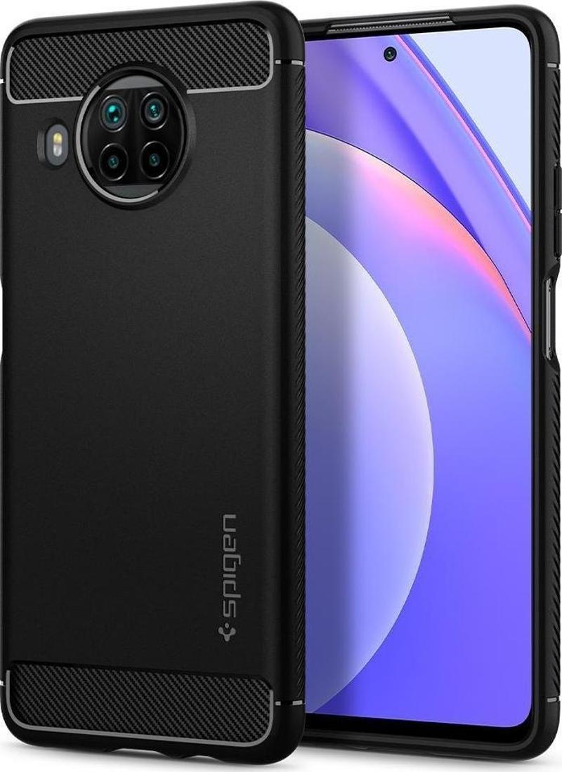 Mi 10T Lite ile Uyumlu Kılıf Rugged Armor Matte Black