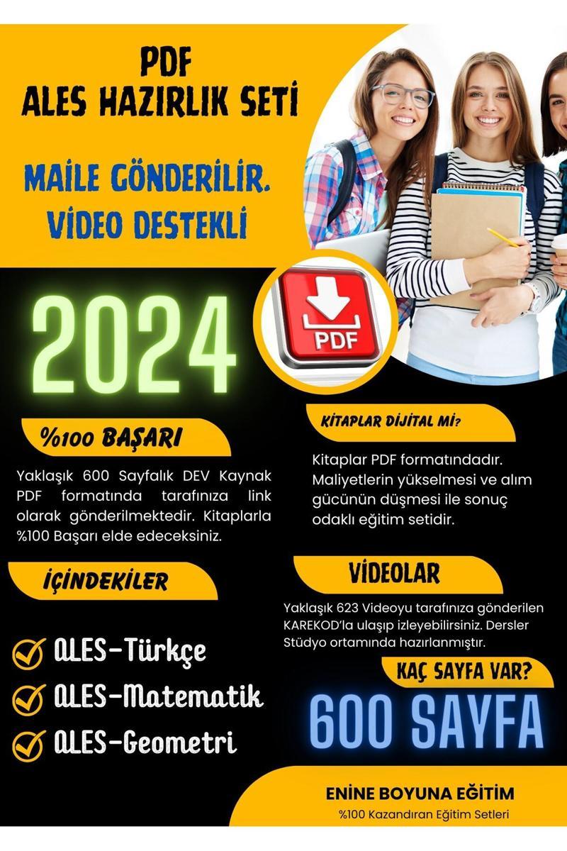 Enine Boyuna Eğitim Ales Hazırlık Seti (Video Destekli Pdf Ders Notları)