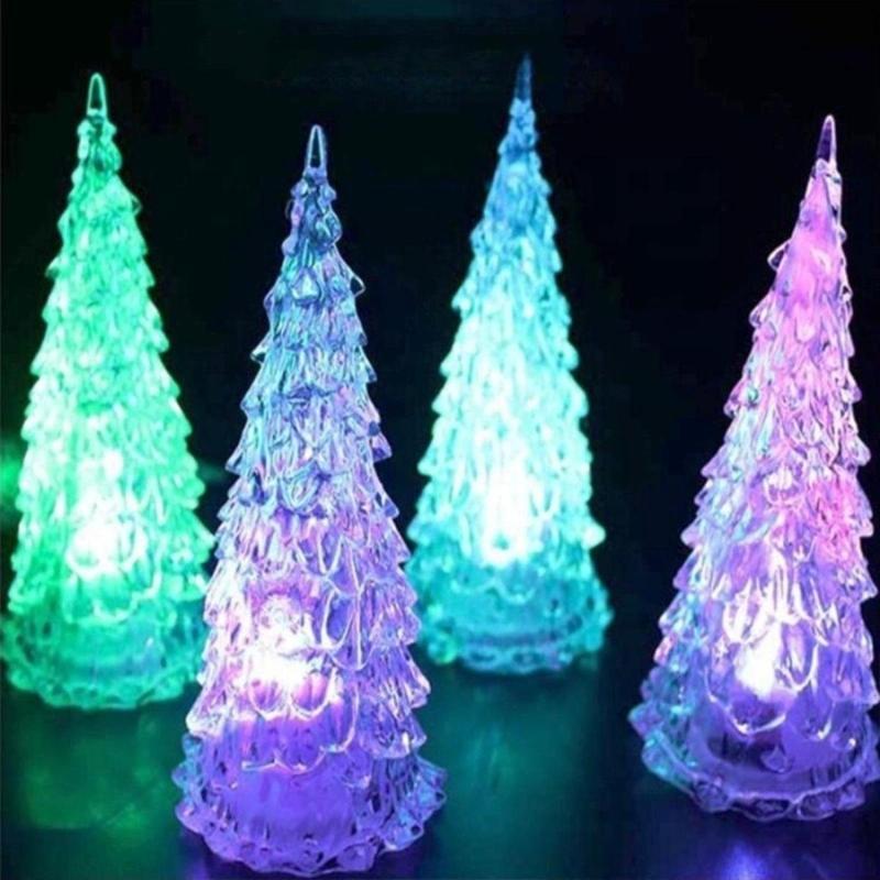 Vip Rgb Pıne Tree Led Lıght Renkli Led Işıklı Çam Ağacı 22 Cm Işıklı Çam Ağacı Işıklı Yılbaşı Ağacı