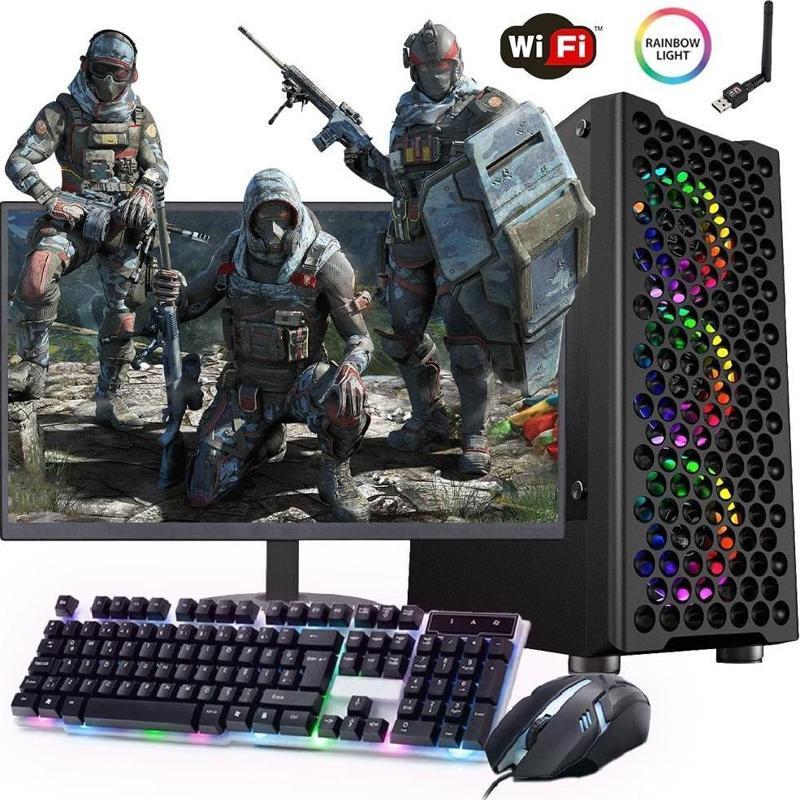 I3 2N 16GB 480SSD 1TB 4GB GT730 24" Monitörlü Oyuncu Bilgisayarı (Gaming SET)