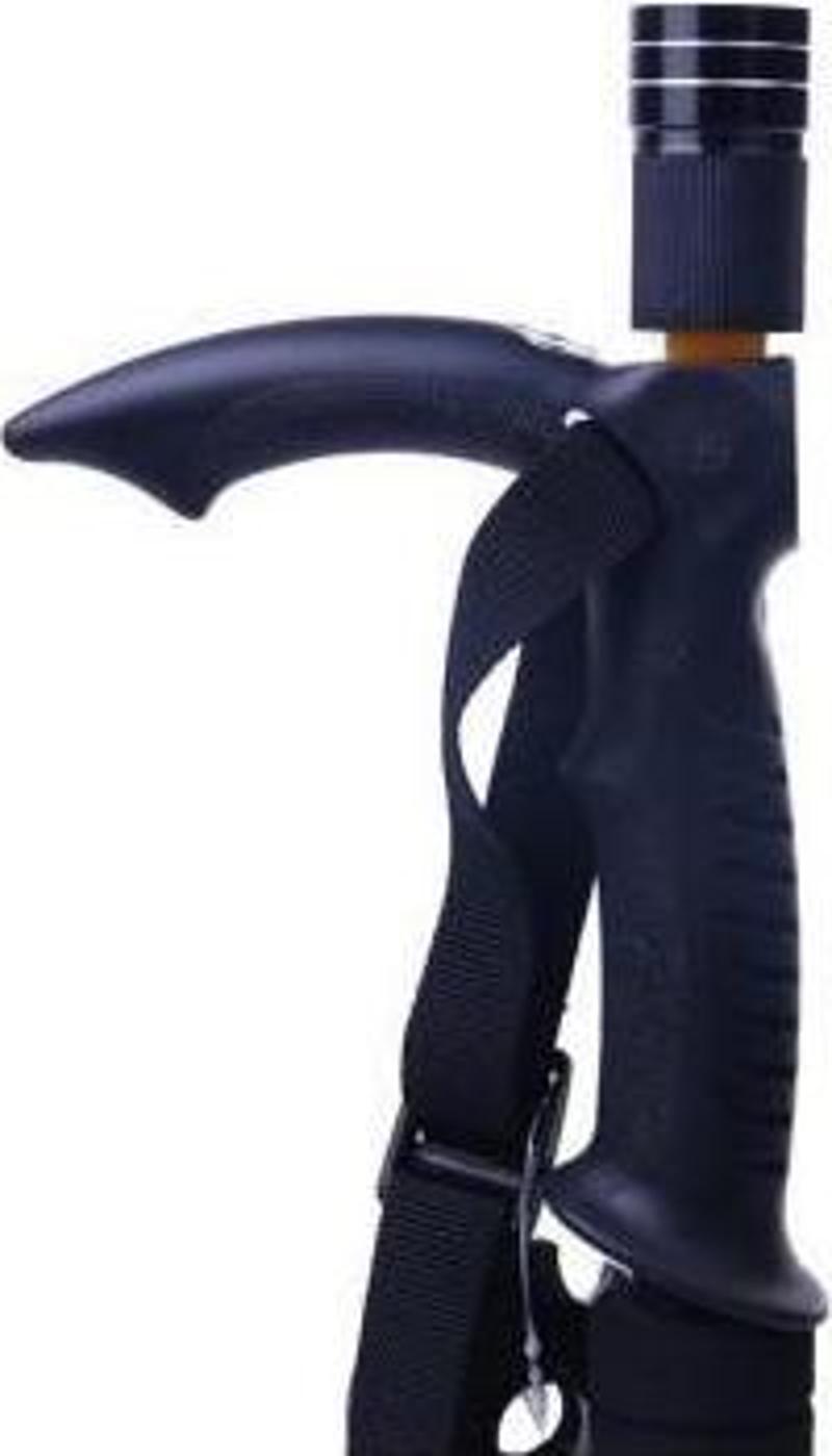 Işıklı Baston Fenerli Işıklı Pusulalı Ve Amortisörlü Baston