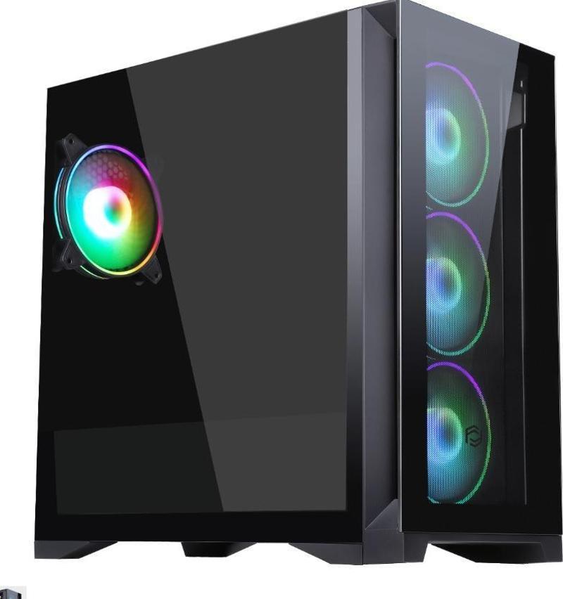 FC-9450G MORO 750W 80+ Bronze Siyah Dual-Ring RGB Fan Mid Tower ATX Kasa