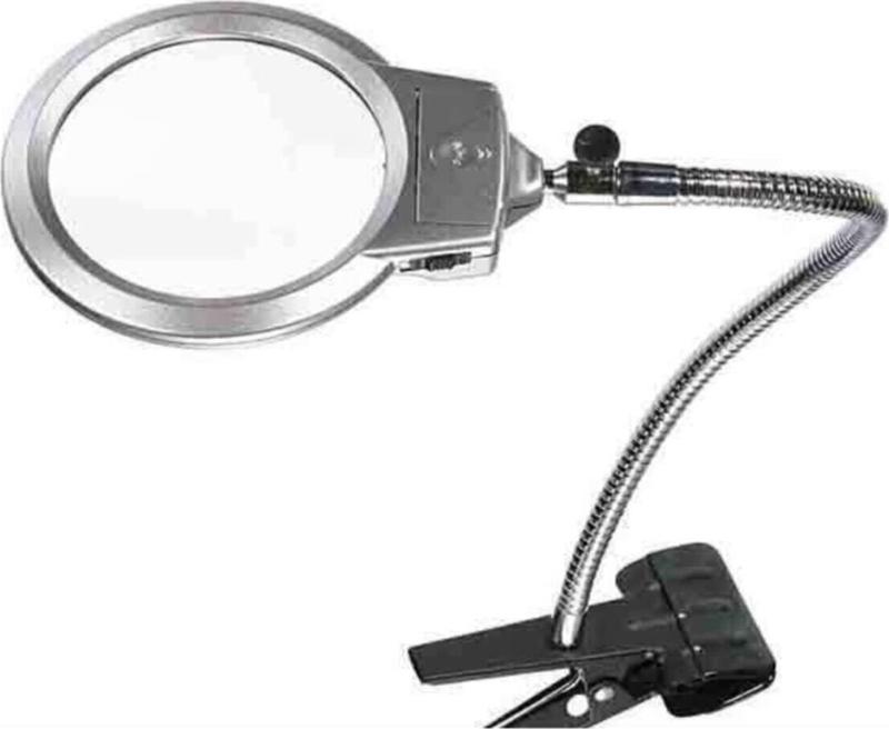 Mucizeoyuncaklar Mandallı Ayarlanabilir Başlıklı Led Işıklı Büyüteç 130 mm
