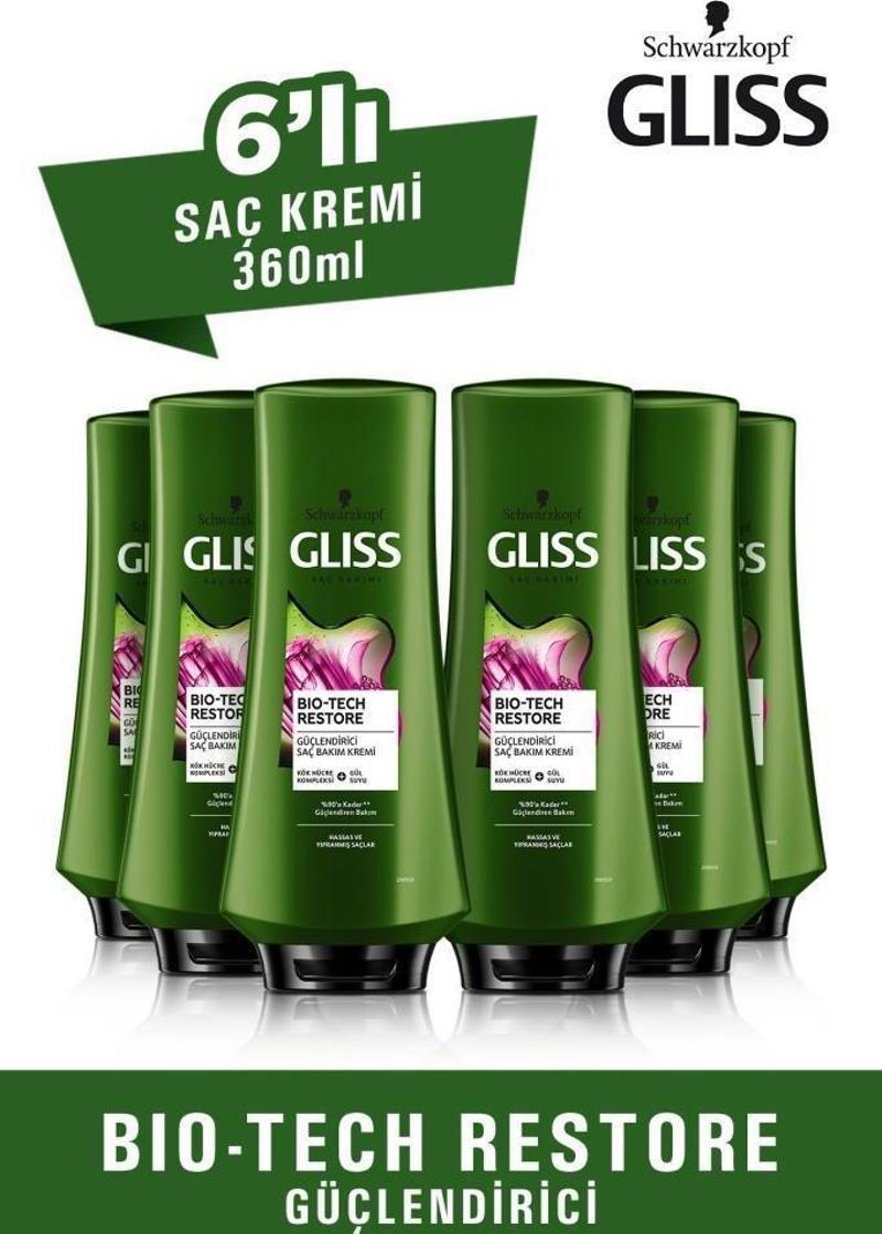 Bio-Tech Restore Güçlendirici Saç Kremi 360 ml x 6 Adet