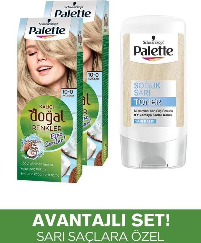 10-0 Açık Sarı x 2 Adet + Soğuk Sarı Toner