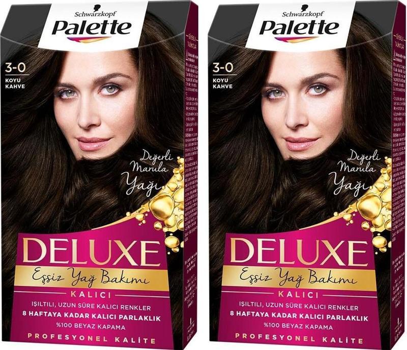 DELUXE 3-0 KOYU KAHVE X 2 ADET Saç Boyası