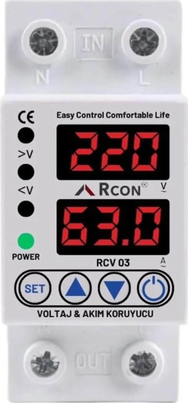 Rcv03 Akım Ve Voltaj Korumalı