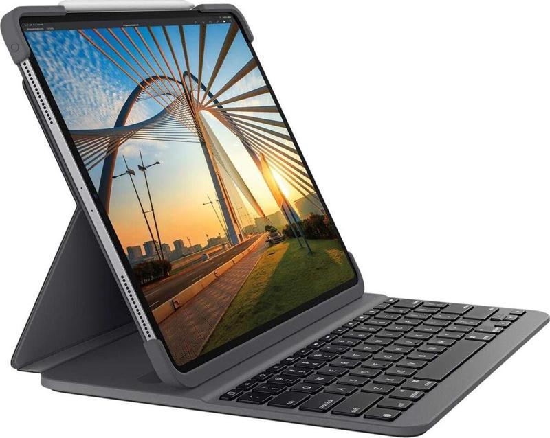 Slim Folio Pro iPad Pro 11 inç 1. 2. 3. 4. Nesil Uyumlu Aydınlatmalı Klavyeli Kılıf -İngilizce