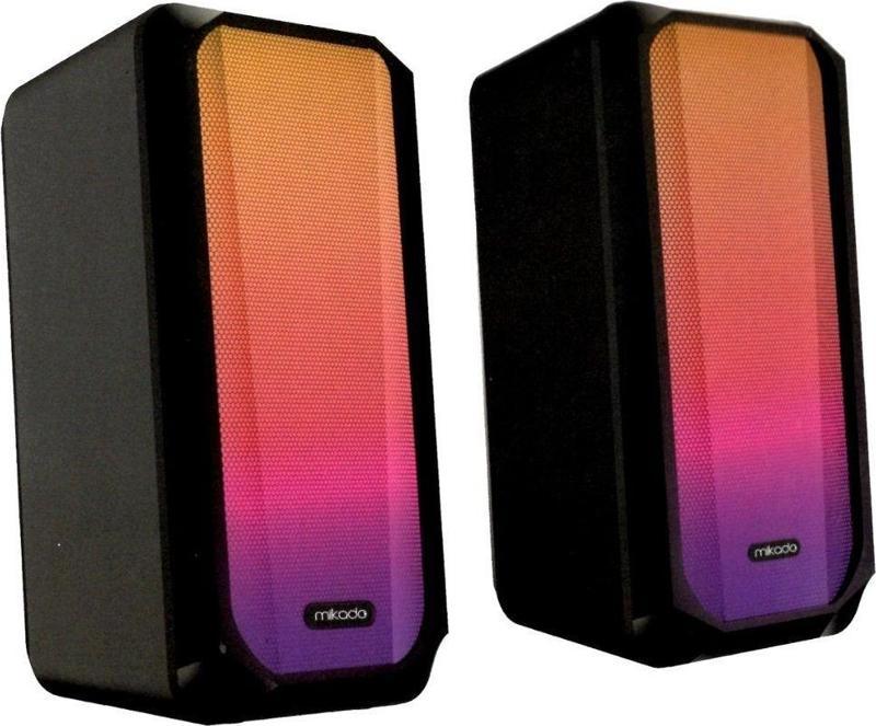 Md-356 2.0 5Wx2Ch Rgb Ledli Siyah Usb Multimedia Oyuncu Speaker Hoparlör