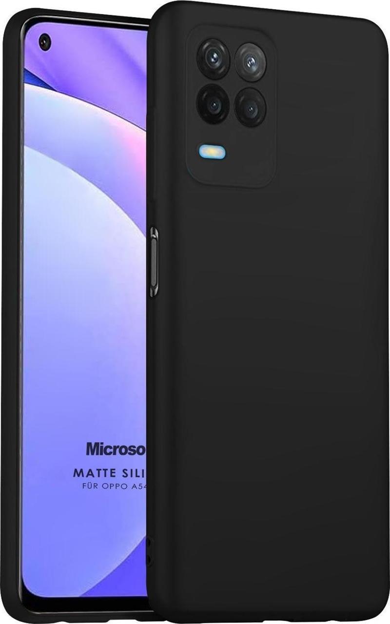 Matte Silicone Oppo A54 4G Kılıf Siyah