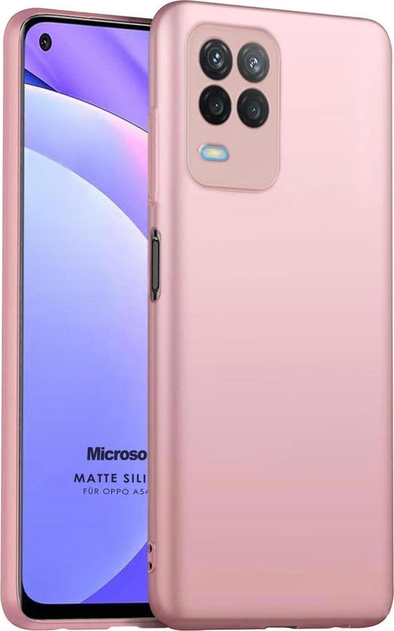 Matte Silicone Oppo A54 4G Kılıf Rose Gold