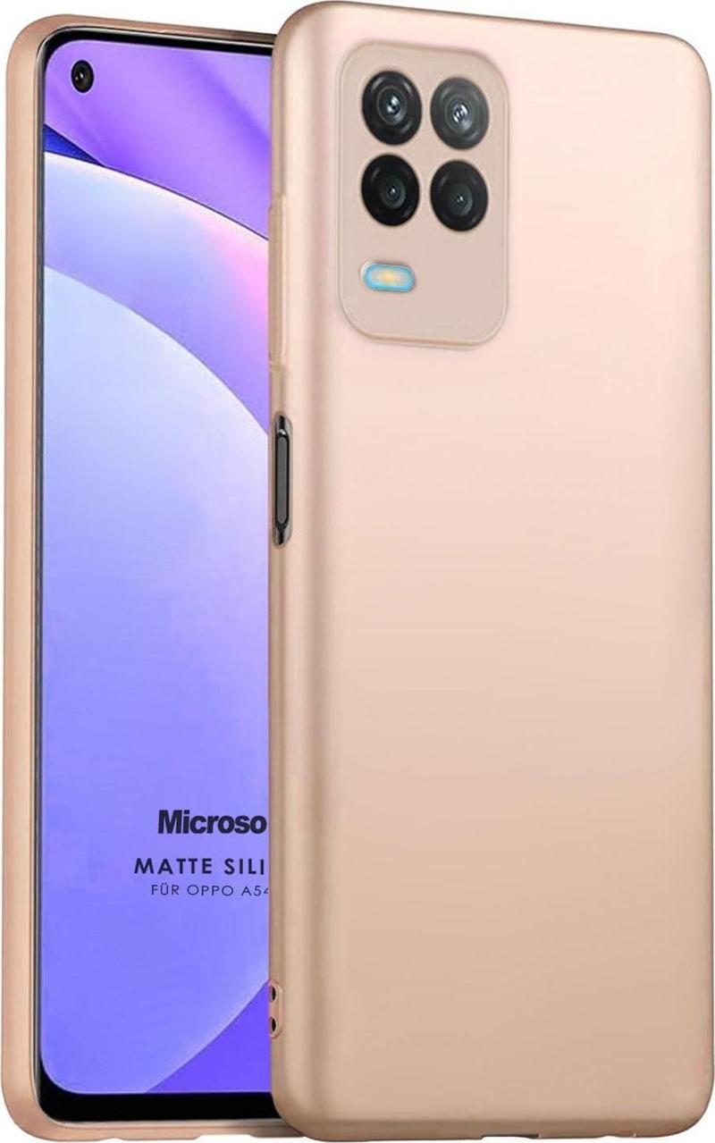 Matte Silicone Oppo A54 4G Kılıf Gold