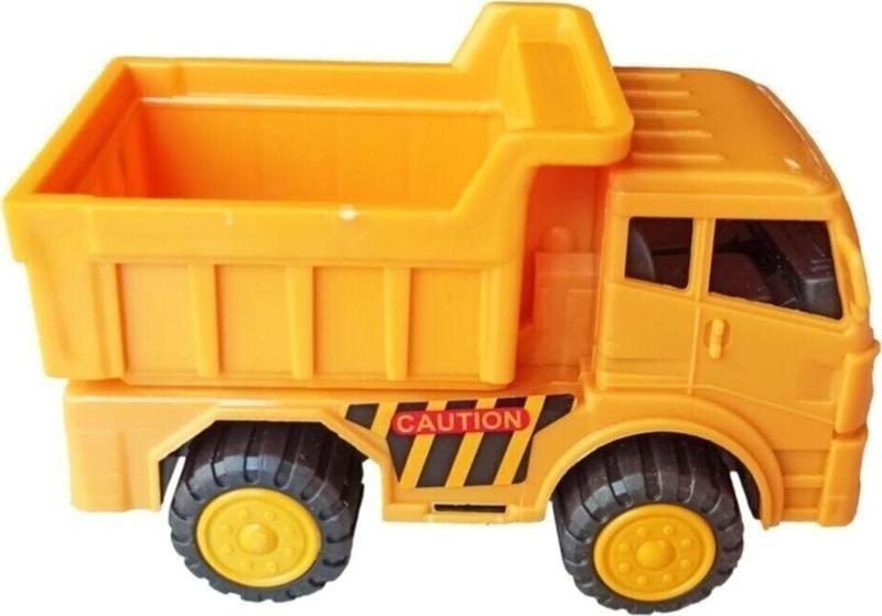 Oyuncak Iş Makinaları Seti Dozer, Kepçe, Mikser Ve Kamyon, Sürtmeli 4'Lü Set