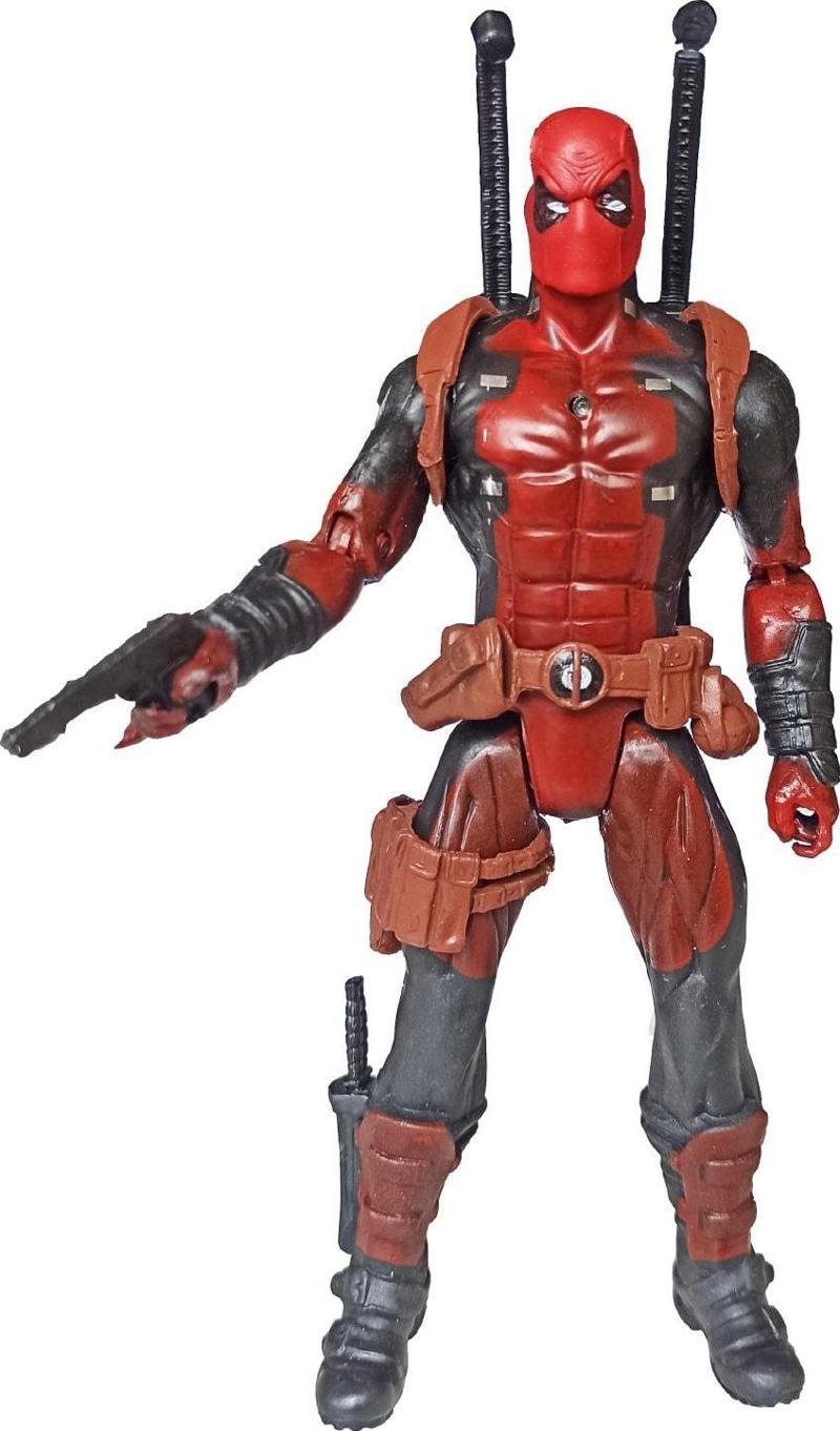 Deadpool Figürü Işıklı Aksesuar Silahlarıyla 17Cm. Oyuncak Deadpool Figürü