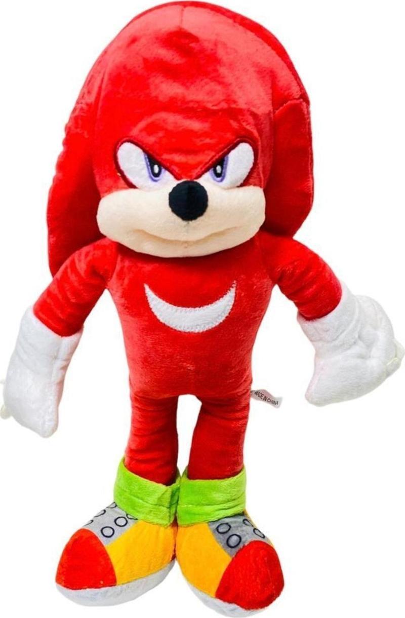 Sonic Ekidne Knuckles Kirpi Peluş Sonic Peluş 35Cm. Sonic Oyuncak Peluş