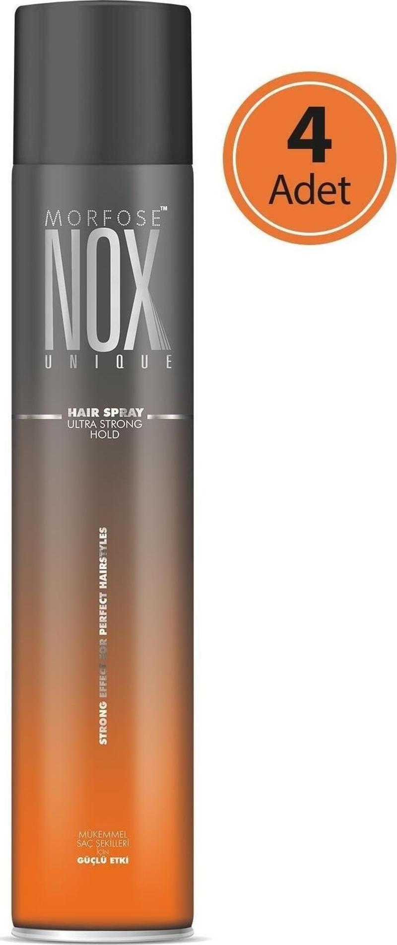 Nox Ultra Strong Hold Saç Spreyi 400 Ml 4 Adet