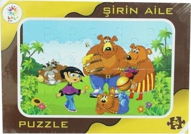 Kids Şirin Aile Frame Puzzle 24 Parça Çocuklar İçin Yapboz