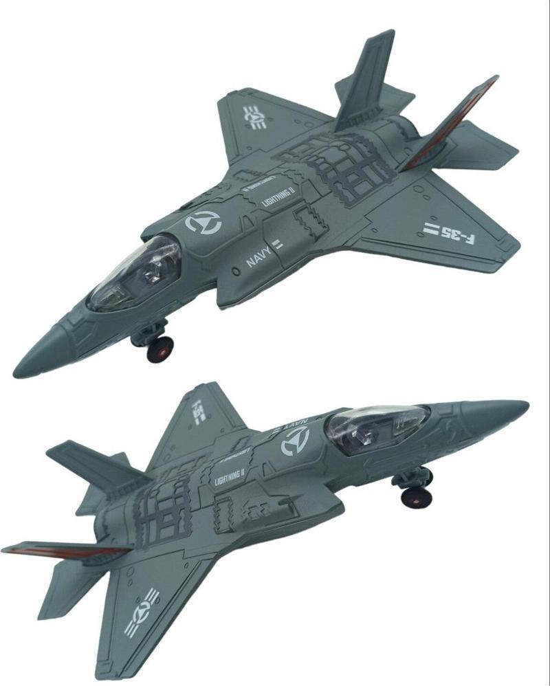 Oyuncak Savaş Uçağı F-35 Sesli Işıklı Metal Savaş Uçağı 23Cm.