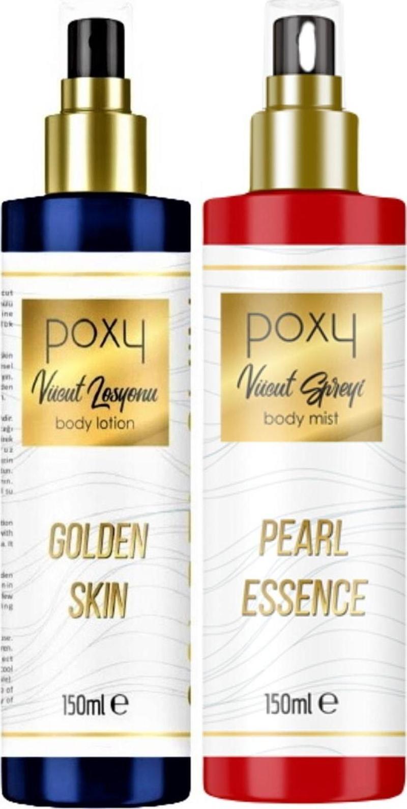 Golden Skin Vücut Losyonu 150 ml & Pearl Essence Vücut Spreyi 150 ml