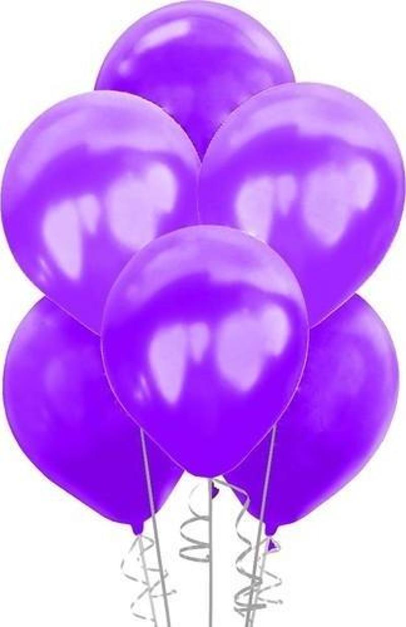 Balon Metalik Açık Viyolet 12 İnç PM-72328 (100 Lü Paket)