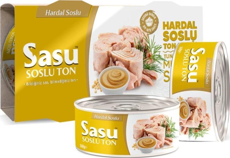 Hardal Soslu Ton Balığı 2x160g Iri Parça