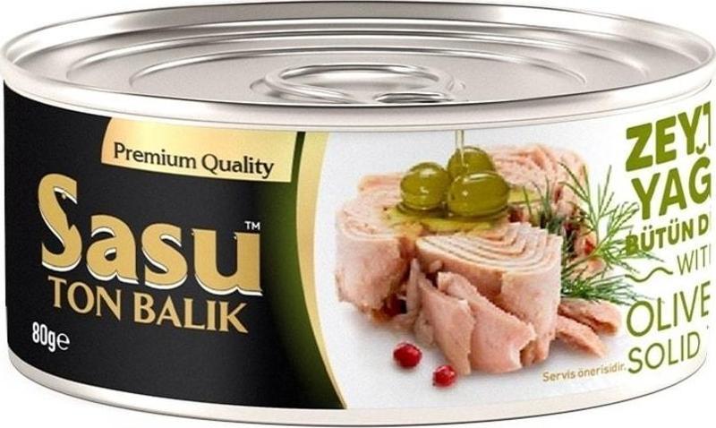 Zeytinyağlı Ton Balığı 80g Bütün Dilim