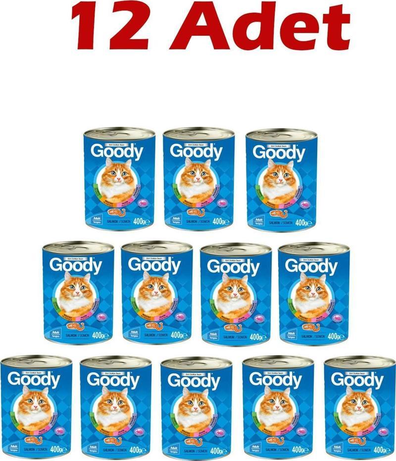 Somonlu Yetişkin Kedi Konservesi 400 Gr 12 Adet