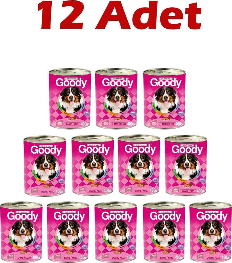 Kuzulu Yetişkin Köpek Konservesi 400 Gr 12 Adet