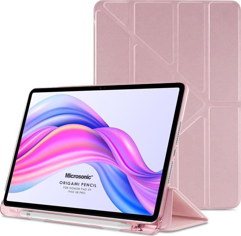 Honor Pad X9 Kılıf Origami Pencil Rose Gold