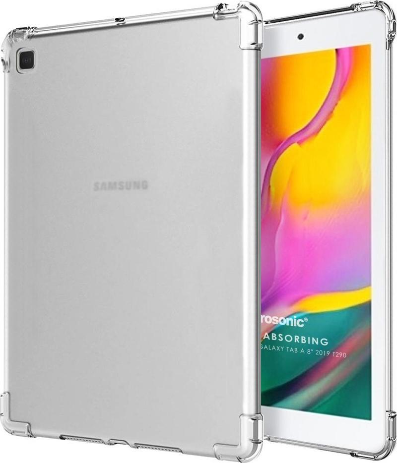 Samsung Galaxy Tab A 8" 2019 T290 Kılıf Shock Absorbing Şeffaf