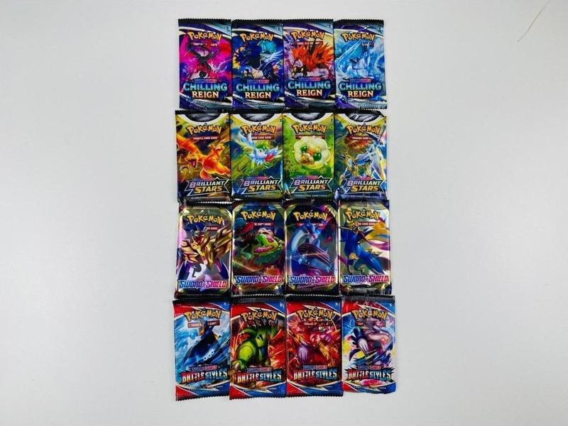 Pokemon 4'lü Set 16 Paket 4 Seri Özel Kartlı