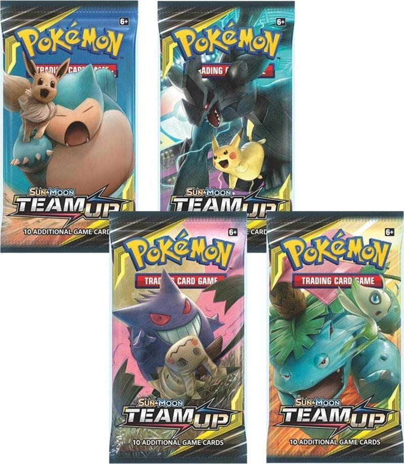 Pokemon Team Up Sun-moon Oyun Kartı (4 Paket)