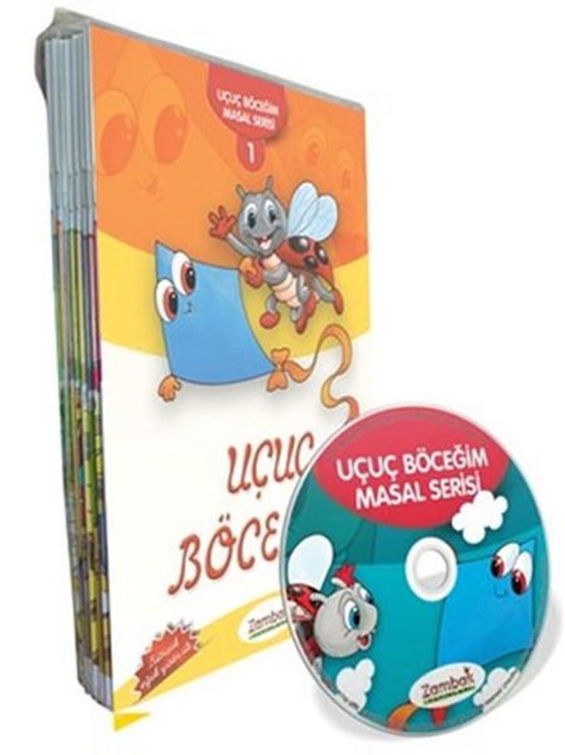 Zambak Uçuç Böceğim Masal Serisi - 12 Kitap Takım + DVD