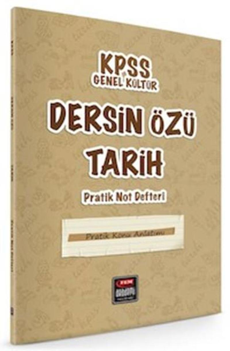 Fem Akademi KPSS Genel Kültür Tarih Dersin Özü Pratik Not Defteri / Tüm Adaylar