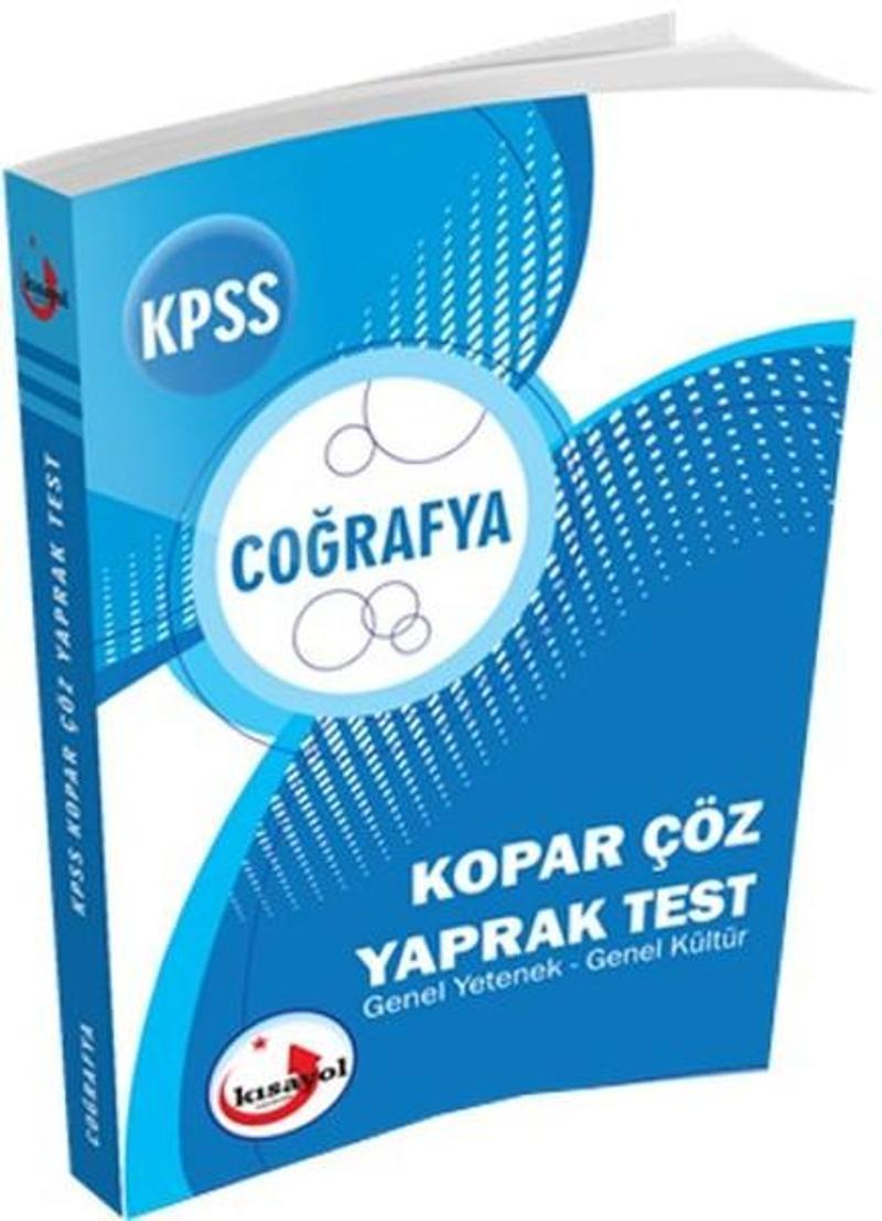 2017 KPSS Coğrafya  Kopar Çöz Yaprak Test