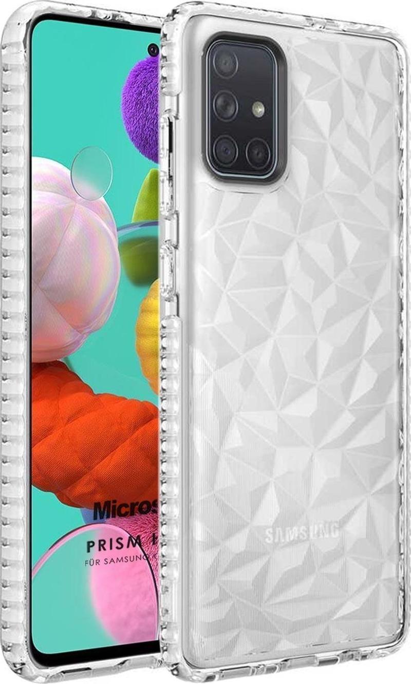 Samsung Galaxy A71 Kılıf Prism Hybrid Şeffaf