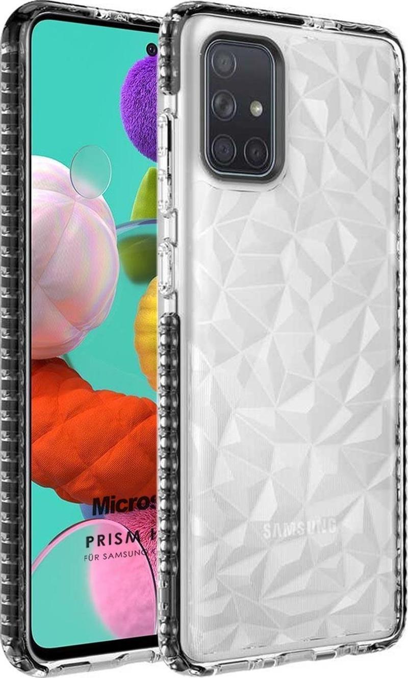 Samsung Galaxy A71 Kılıf Prism Hybrid Siyah