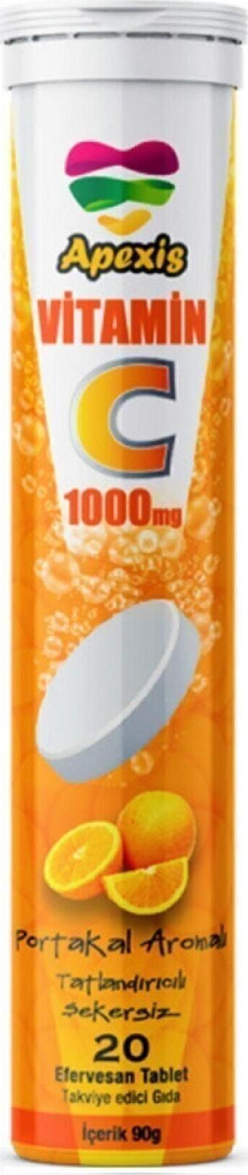 Vitamin C 1000 mg 20 Efervesan Tablet
