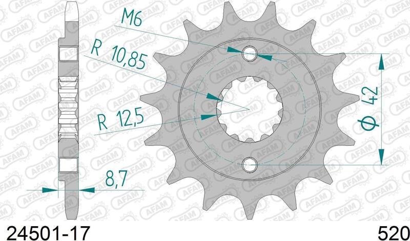 KAWASAKI KLE 500 / ER-5 TWISTER ÇELİK ÖN DİŞLİ #520