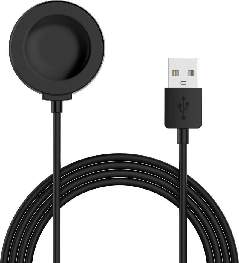 Huawei Watch GT 3 Pro 46mm Titanyum Manyetik USB Şarj Kablosu Siyah