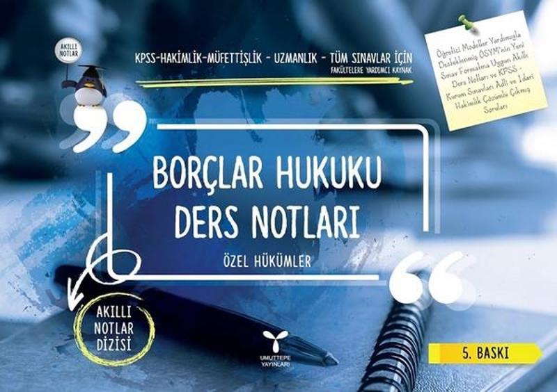 Borçlar Hukuku Ders Notları Özel Hükümler-Akıllı Notlar Dizisi