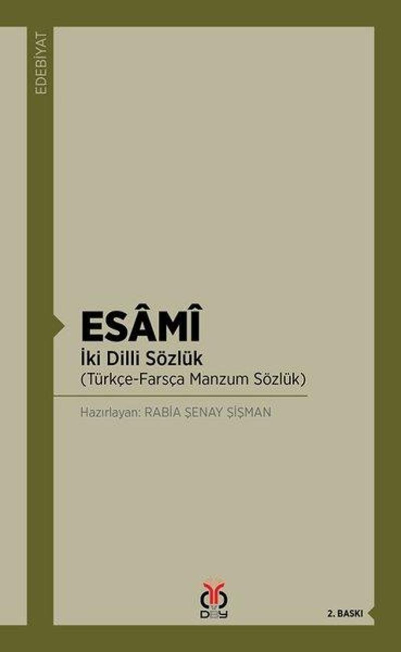 Esami-İki Dilli Sözlük Türkçe Frasça Manzum Sözlük