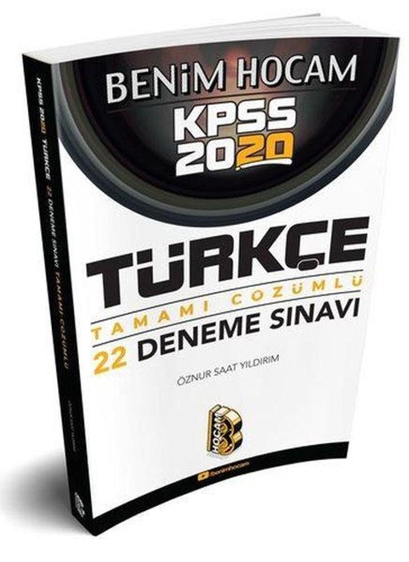 Benim Hocam Yayınları 2020 KPSS Türkçe Tamamı Çözümlü 22 Deneme