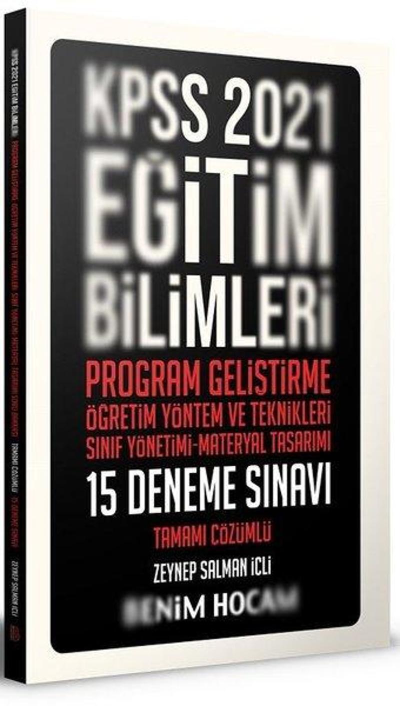 2021 KPSS Eğitim Bilimleri Tamamı Çözümlü 15 Deneme Sınavı Program Geliştirme ÖYT Sınıf Yönetimi - M
