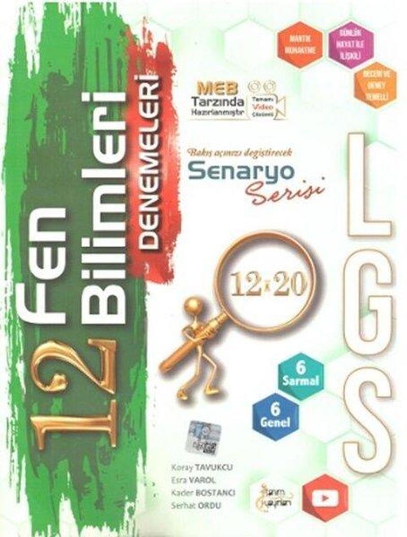 8. Sınıf LGS Fen Bilimleri 12 x 20 Denemeleri